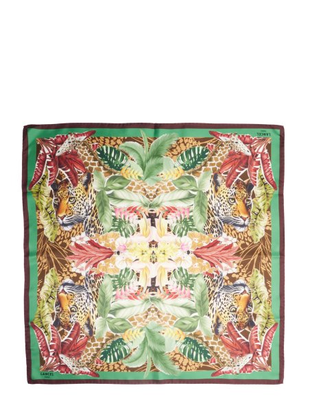carré de soie jungle patern 90x90 lancel