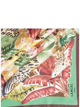 carré de soie jungle patern 90x90 lancel