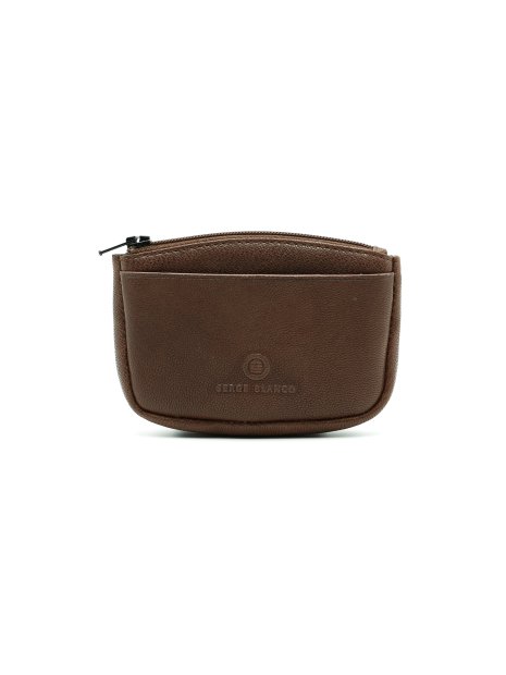 Serge Blanco ATL21071 - CUIR DE VACHETTE - MA porte monnaie zip plat atlanta blanco pm-homme