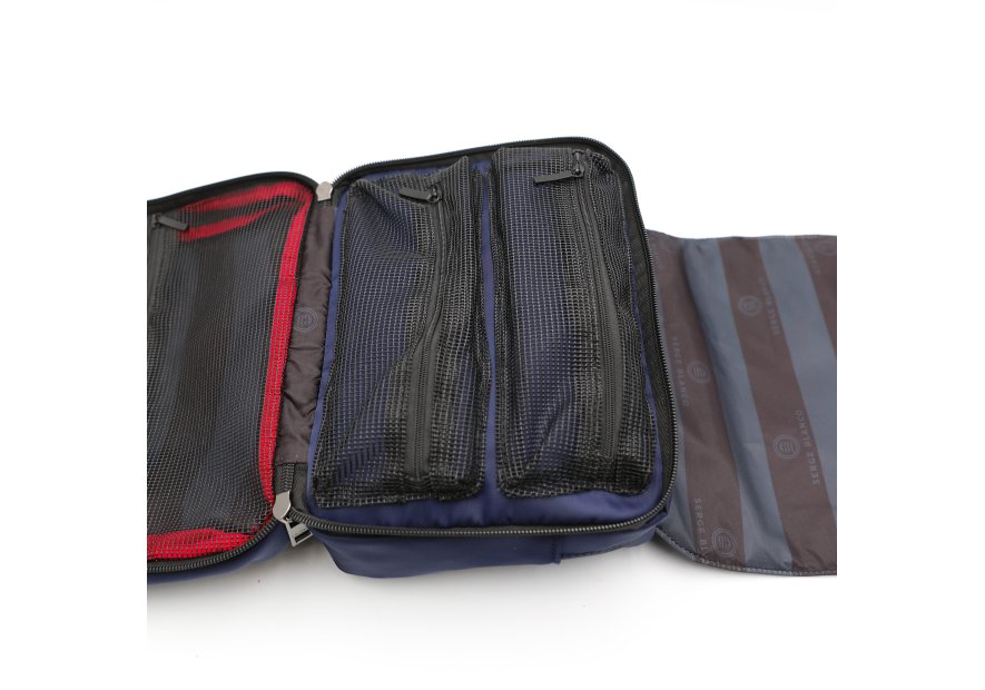 trousse de toilette dépliante basik blanco