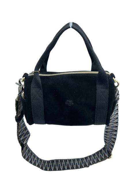 Mila Louise BEE V. - CUIR DE VACHETTE - NOIR mini sac polochon sacs-a-mains