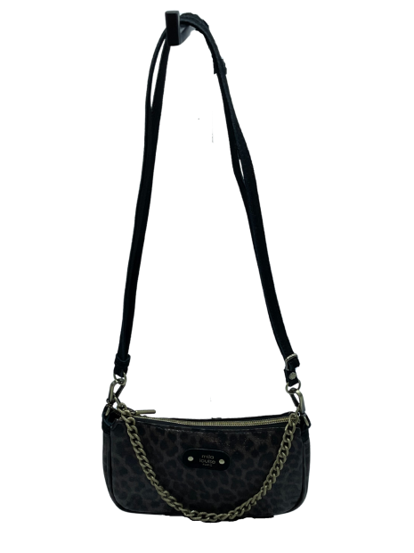 Mila Louise MELEK LP2 - POLYURÉTHANE - NOIR pochette porté travers sacs-a-mains
