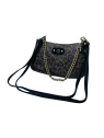 Mila Louise MELEK LP2 - POLYURÉTHANE - NOIR pochette porté travers sacs-a-mains