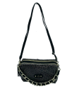 Mila Louise MAMA LP2 - POLYURÉTHANE - NOIR trotteur m double zip sacs-a-mains