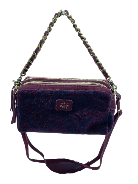 Mila Louise MAMA XS JN2 - POLYESTER - POUPRE trotteur xs double zip sacs-a-mains
