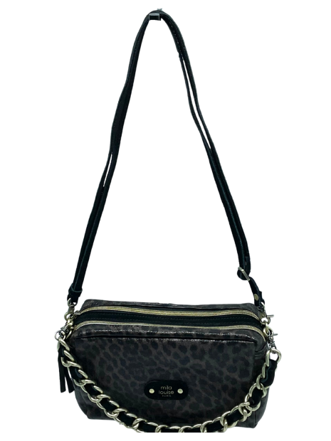 Mila Louise MAMA LP2 - POLYURÉTHANE - KAKI F trotteur m double zip sacs-a-mains