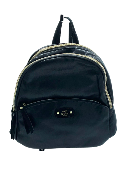 Mila Louise RUCK LX1 - POLYURÉTHANE - NOIR sac a dos de ville sacs-a-mains