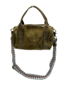 Mila Louise BEE V. - CUIR DE VACHETTE - OCRE mini sac polochon sacs-a-mains