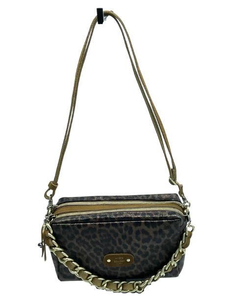 Mila Louise MAMA LP2 - POLYURÉTHANE - OCRE trotteur m double zip sacs-a-mains