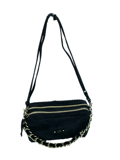Mila Louise MAMA VFR1 - POLYESTER - NOIR trotteur double poche zip m sacs-a-mains