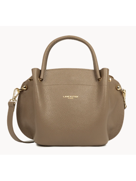 Lancaster 470-18 - CUIR DE VACHETTE - TAUP Foulonné Double - Sac à main Louisa sacs-a-mains
