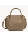 Lancaster 470-18 - CUIR DE VACHETTE - TAUP Foulonné Double - Sac à main Louisa sacs-a-mains