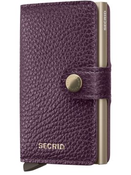 Secrid MPE - ALUMINIUM/CUIR - GRAPE porte carte secrid pebble p.cartes credit