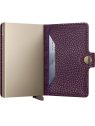 Secrid MPE - ALUMINIUM/CUIR - GRAPE porte carte secrid pebble pcartes-credit