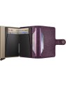 Secrid MPE - ALUMINIUM/CUIR - GRAPE porte carte secrid pebble pcartes-credit