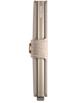 Secrid MPE - ALUMINIUM/CUIR - LATTE porte carte secrid pebble p.cartes credit