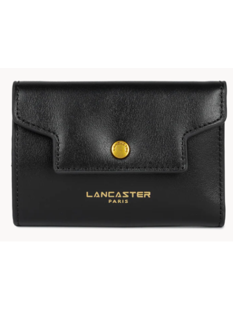 Lancaster 131-060 - CUIR DE VACHETTE - NOI portefeuille rabat donna grace femme portefeuille-homme