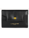 Lancaster 131-060 - CUIR DE VACHETTE - NOI portefeuille rabat donna grace femme portefeuille-homme