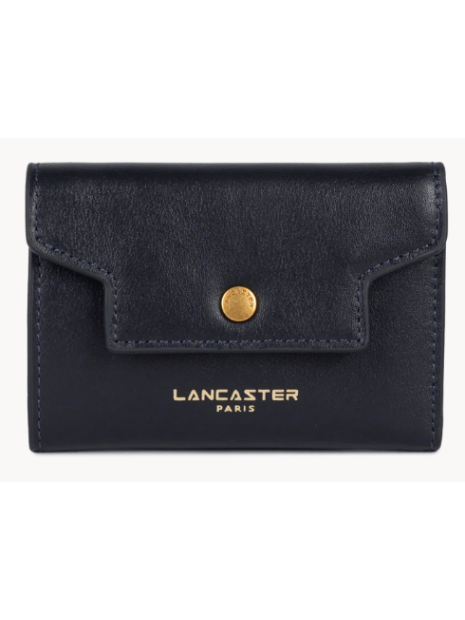 Lancaster 131-060 - CUIR DE VACHETTE - BLE portefeuille rabat donna grace femme portefeuille-homme