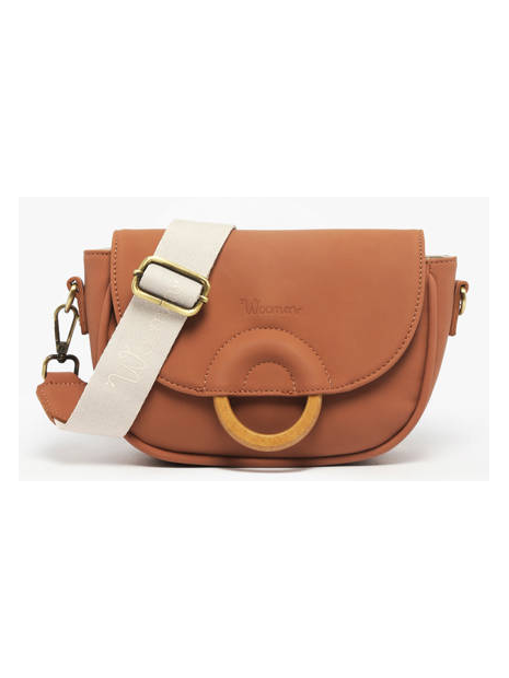 Woomen WCRO03 - POLYURÉTHANE - BROWN sac porté travers crocus de woomen sacs-a-mains