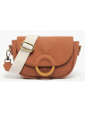 Woomen WCRO03 - POLYURÉTHANE - BROWN sac porté travers crocus de woomen sacs-a-mains