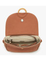 Woomen WCRO04 - POLYURÉTHANE - BROWN sac porté travers m à rabat crocus de woomen sacs-a-mains