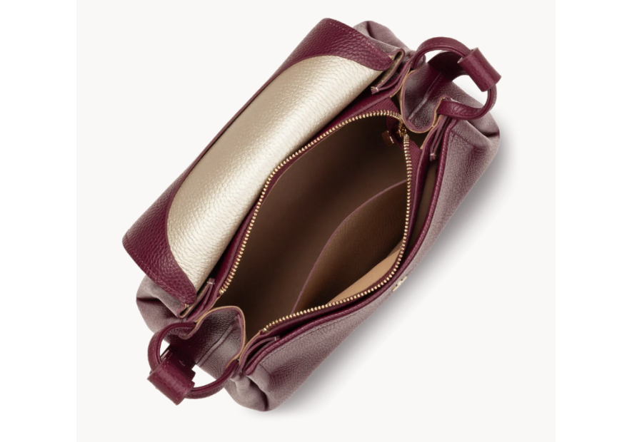 Lancaster 470-89 porté travers rabat accordéon double de lancaster Sacs à mains