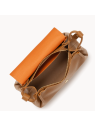 Lancaster 470-88 - CUIR DE VACHETTE - CAME porté travers rabat accordéon double sacs-a-mains