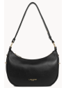 Lancaster 480-076 - CUIR DE VACHETTE - NOI sac demi-lune m donna aria de lancaster sacs-a-mains