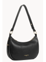 Lancaster 480-076 - CUIR DE VACHETTE - NOI sac demi-lune m donna aria de lancaster sacs-a-mains