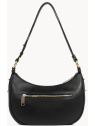 Lancaster 480-076 - CUIR DE VACHETTE - NOI sac demi-lune m donna aria de lancaster sacs-a-mains