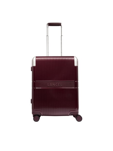 Lancel A13448 - POLYCARBONATE/CUIR - BO valise cabine 4 roues empreinte de lancel valise-cabine