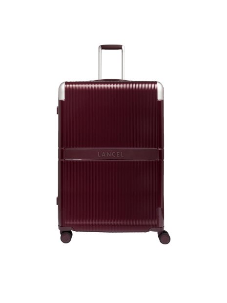 Lancel A13449 - POLYCARBONATE/CUIR - BO valise medium 4 roues empreinte de lancel valise