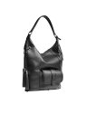 Lancel A13789 - CUIR DE VACHETTE - NOIR sac besace hobo premier flirt de lancel sacs-a-mains