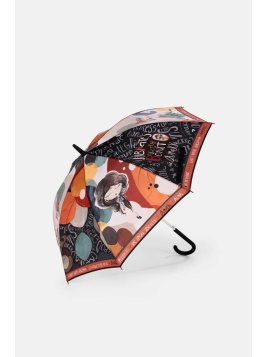 Anekke 40473-201 - POLYESTER - NOIR/ORA parapluie canne long automatique alma parapluie