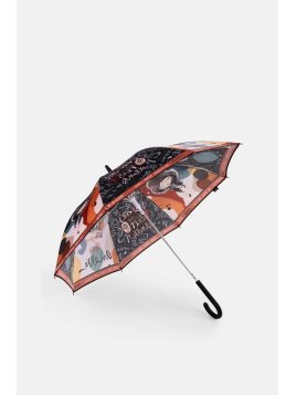 Anekke 40473-201 - POLYESTER - NOIR/ORA parapluie canne long automatique alma parapluie