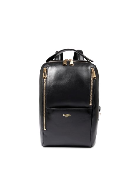 Lancel A13784 - CUIR DE VACHETTE - NOIR sac à dos taille m origami de lancel sacs-a-mains