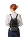 Lancel A13784 - CUIR DE VACHETTE - NOIR sac à dos taille m origami de lancel sacs-a-mains