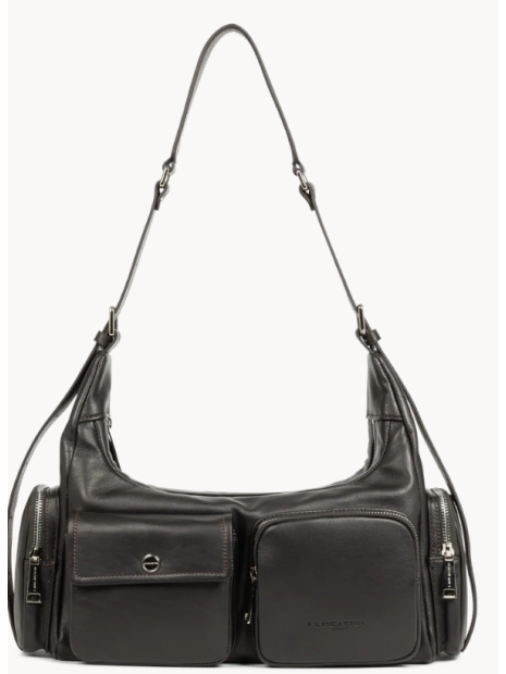 Lancaster 576-007 - CUIR DE VACHETTE - MAR sac besace porté épaule sacs-a-mains
