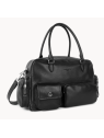 Lancaster 576-008 - CUIR DE VACHETTE - NOI sac à main bowling sacs-a-mains