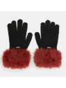 Anekke 41482-071 - POLYESTER - NOIR gants bicolor froufrou gants-femme