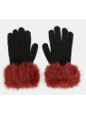 Anekke 41482-071 - POLYESTER - NOIR gants bicolor froufrou gants-femme