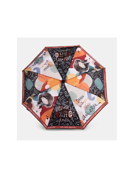 Anekke 40473-101 - POLYESTER - NOIR parapluie automatique pliant Petite maroquinerie