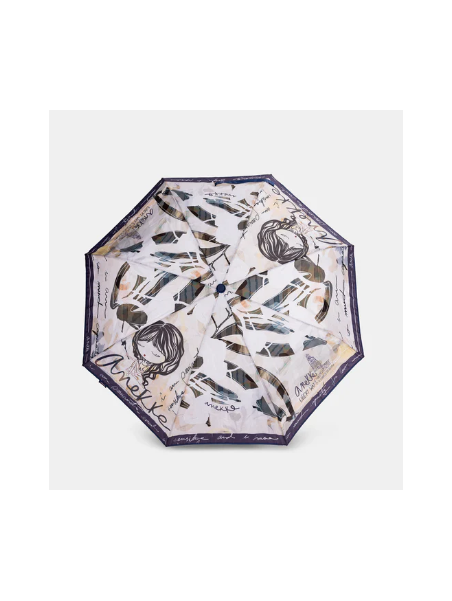 Anekke 40483-102 - POLYESTER - NOIR parapluie pliant automatique Petite maroquinerie