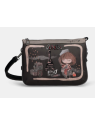 Anekke 41803-174 - SYNTHÉTIQUE - NOIR sac bandoulière avec anse sacs-a-mains