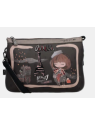 Anekke 41803-174 - SYNTHÉTIQUE - NOIR sac bandoulière avec anse sacs-a-mains