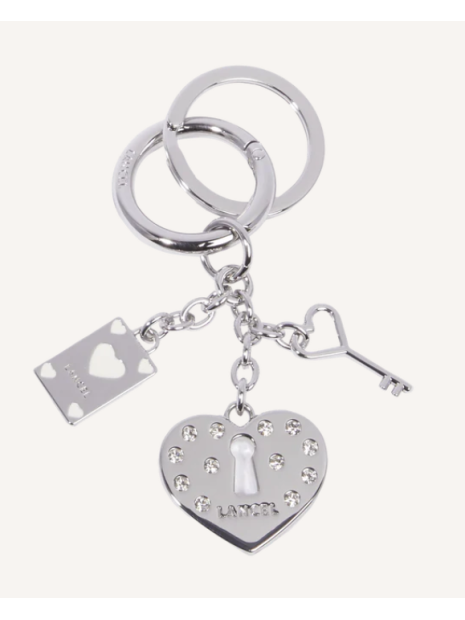 Lancel A13087 - METAL - NICKEL porte cles coup de coeur pcles-breloque