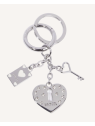 Lancel A13087 - METAL - NICKEL porte cles coup de coeur pcles-breloque