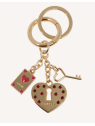 Lancel A13087 - METAL - OR porte cles coup de coeur pcles-breloque