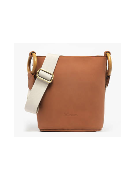 Woomen WCRO22 - POLYURÉTHANE - BROWN sac seau bandoulière sacs-a-mains